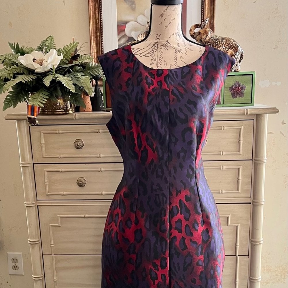 Anne Klein Dress Sleeveless Fit and Flare Knee Length Sz 16